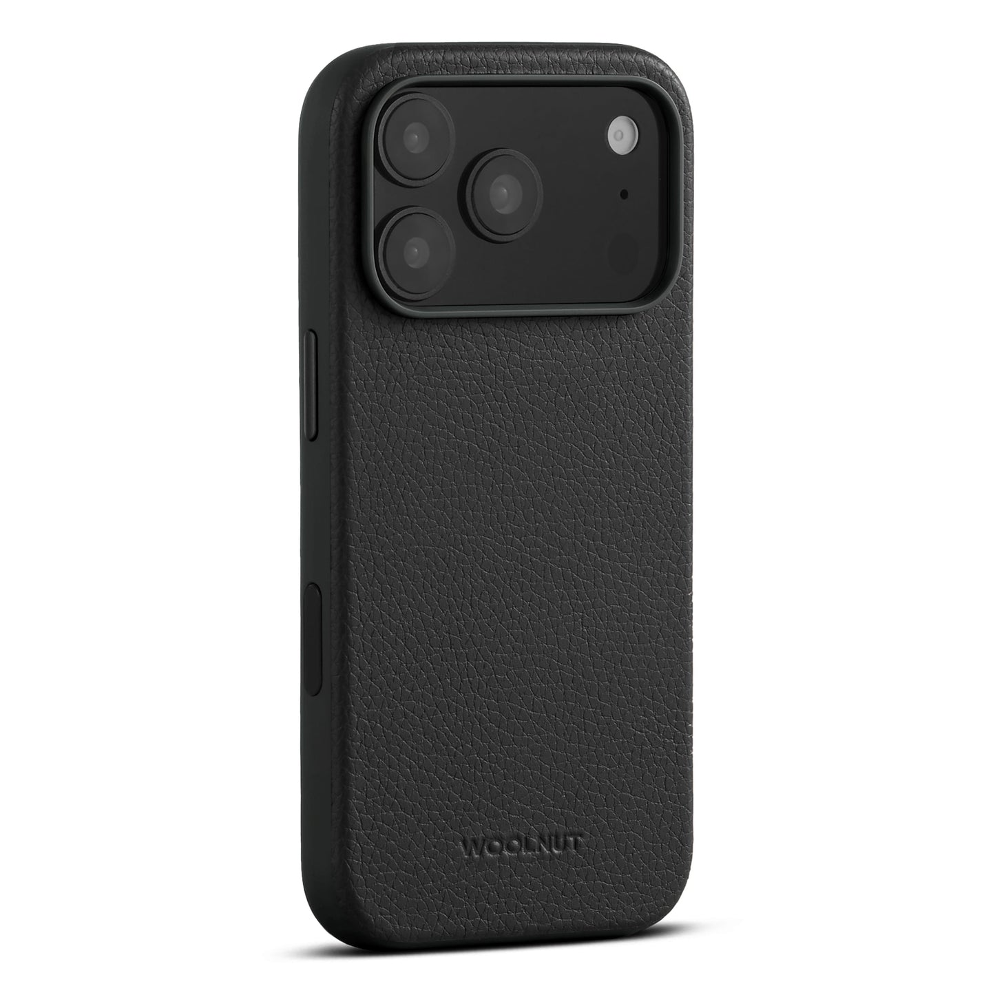 WOOLNUT Leather Case for iPhone 17 Pro - Black