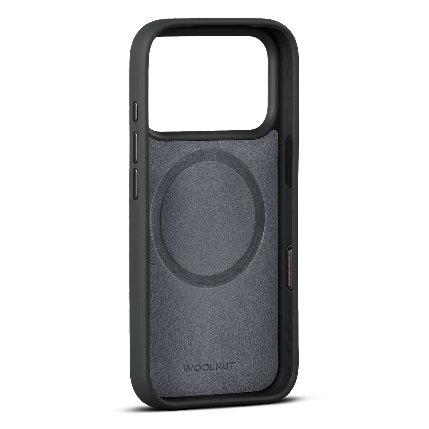 WOOLNUT Leather Case for iPhone 17 Pro - Black