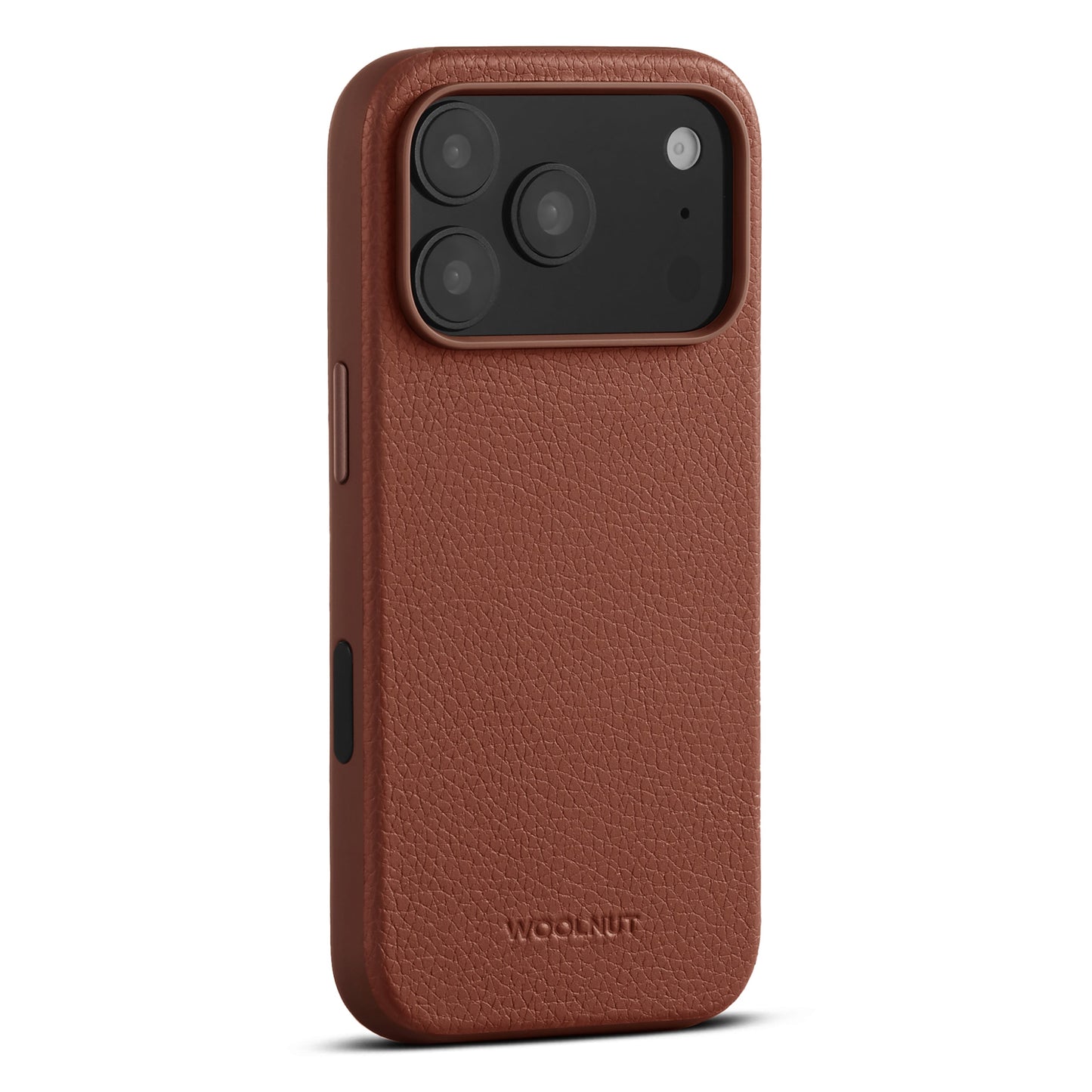 WOOLNUT Leather Case for iPhone 17 Pro - Cognac