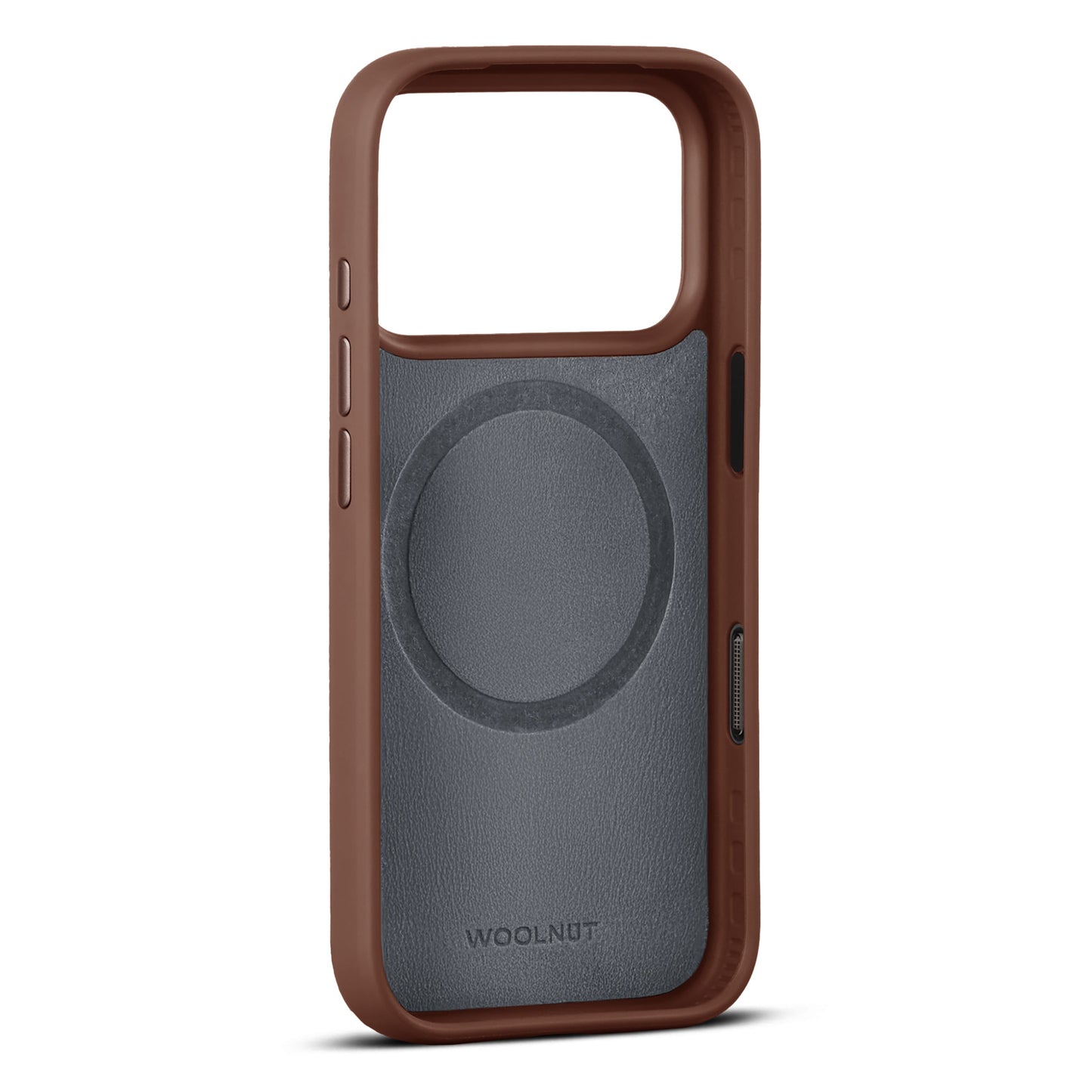 WOOLNUT Leather Case for iPhone 17 Pro - Cognac