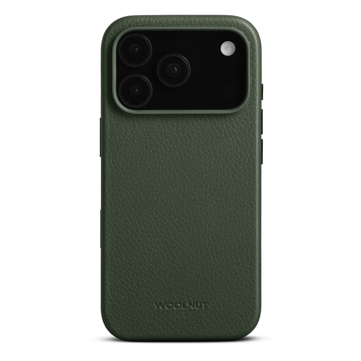 WOOLNUT Leather Case for iPhone 17 Pro - Green