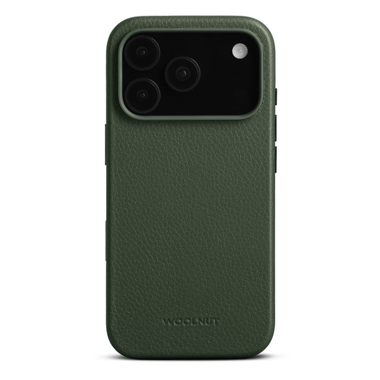 WOOLNUT Leather Case for iPhone 17 Pro - Green