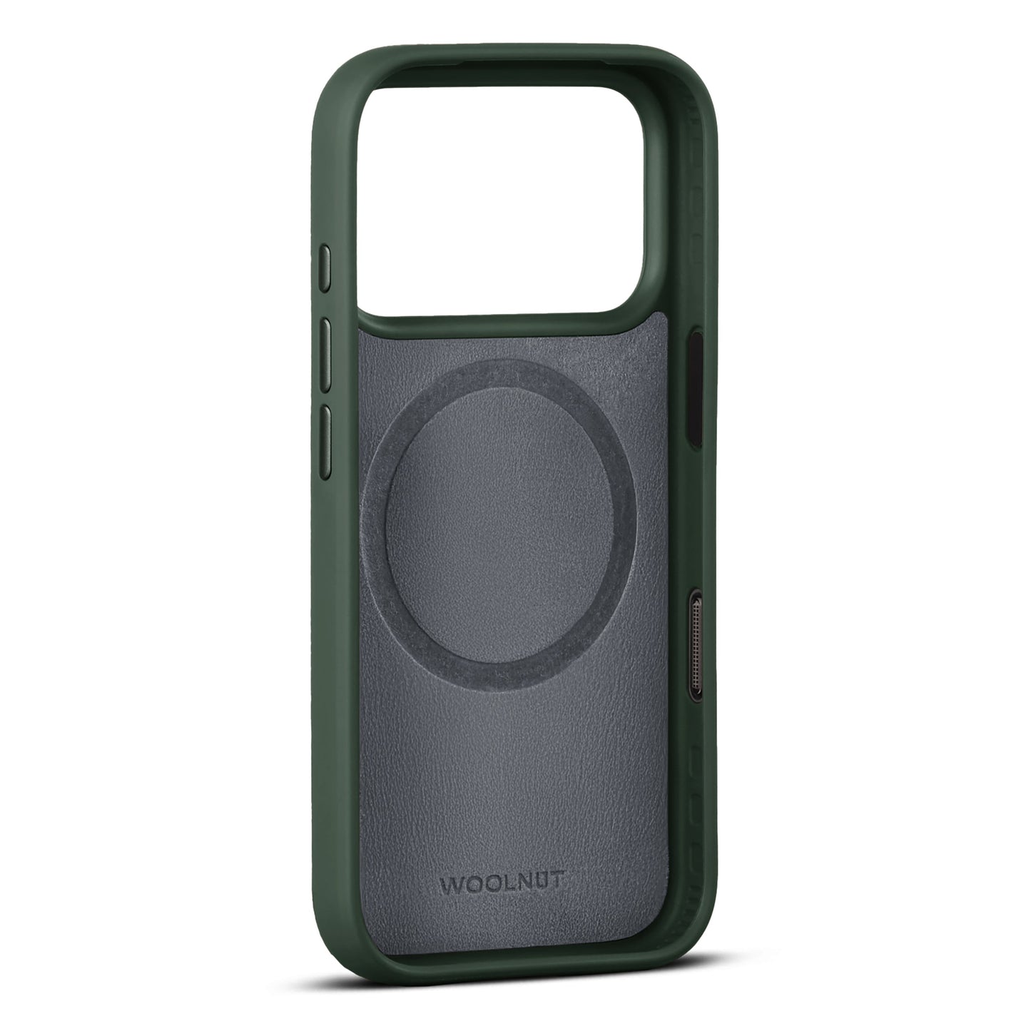 WOOLNUT Leather Case for iPhone 17 Pro - Green