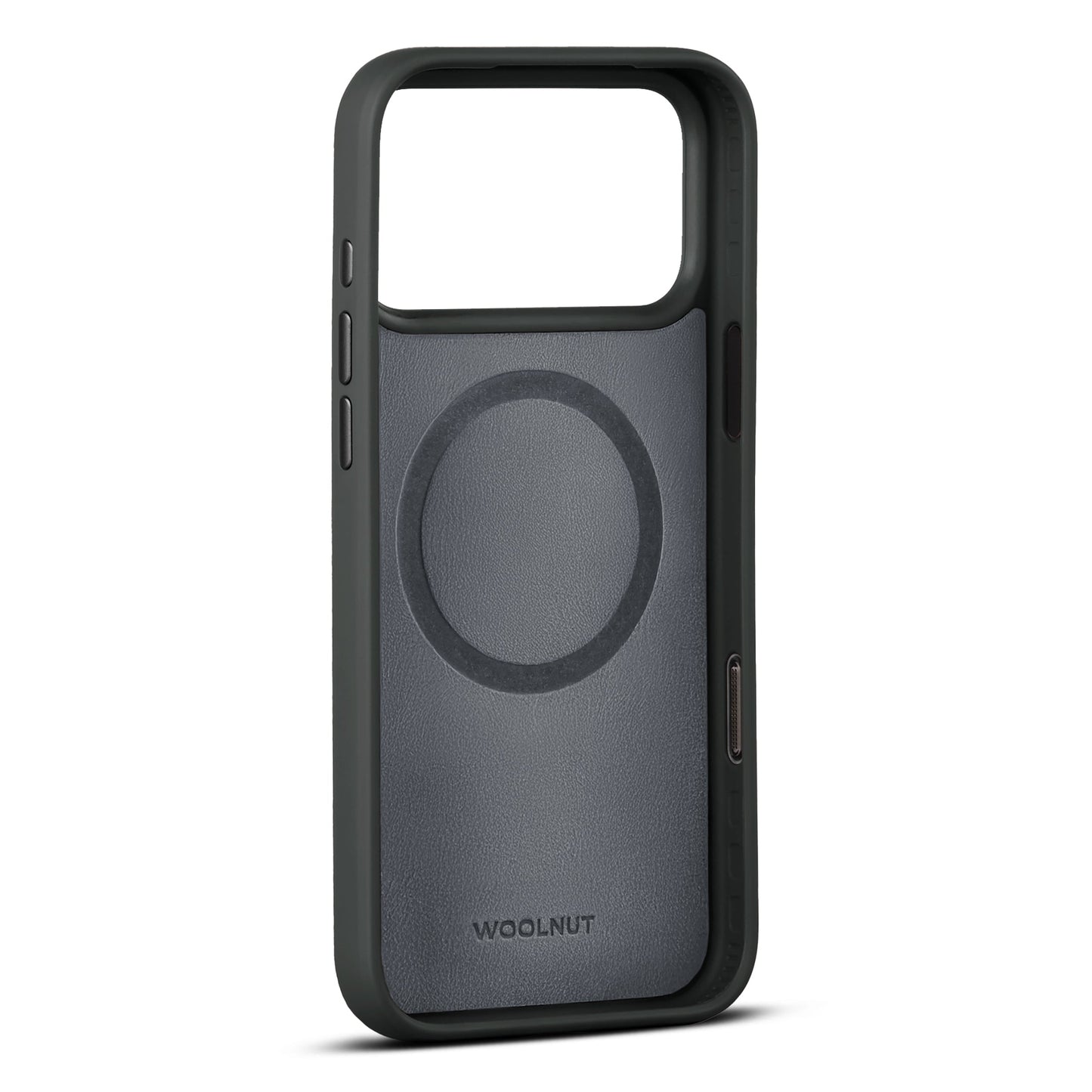 WOOLNUT Leather Case for iPhone 17 Pro Max - Black