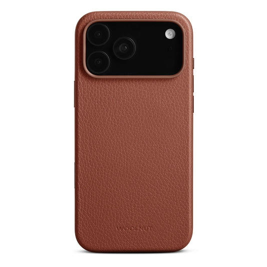 WOOLNUT Leather Case for iPhone 17 Pro Max - Cognac