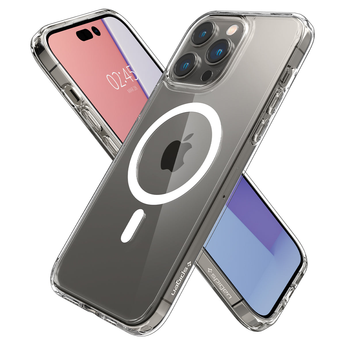 Spigen Crystal Hybrid MagSafe, white - iPhone 14 Pro Max