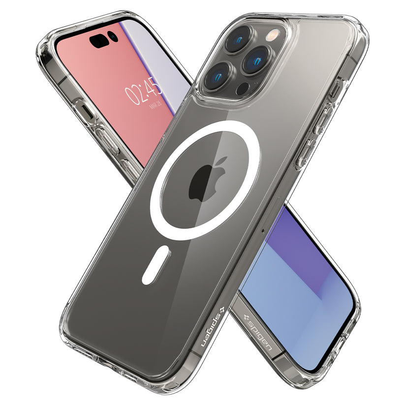 Spigen Crystal Hybrid MagSafe, white - iPhone 14 Pro Max