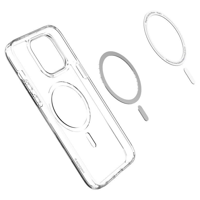 Spigen Crystal Hybrid MagSafe, white - iPhone 14 Pro Max