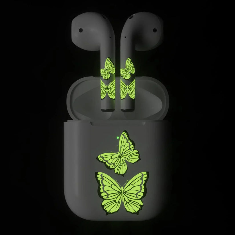 Skin NEXT ONE pentru AirPods - Fluture fosforescent