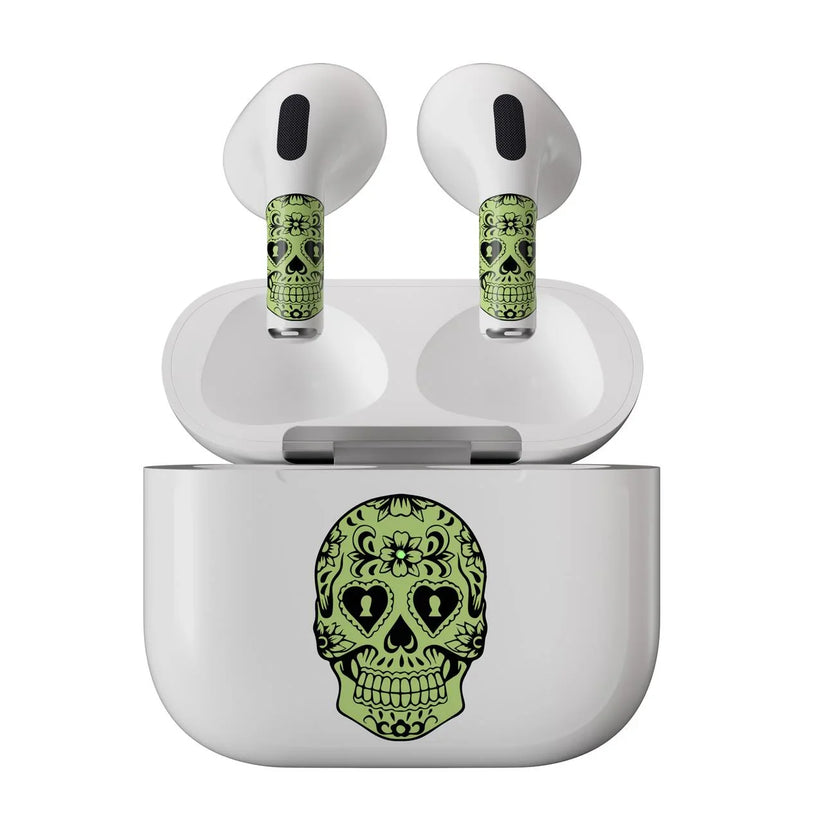 Skin NEXT ONE pentru AirPods 3rd Gen. - Craniu fosforescent