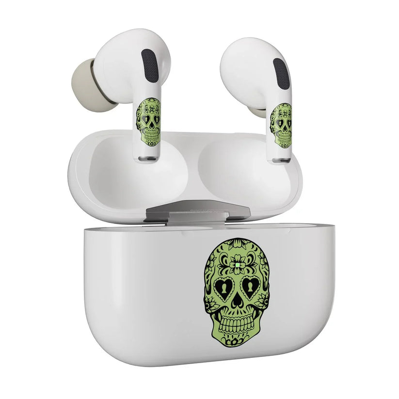 Skin NEXT ONE pentru AirPods Pro - Craniu fosforescent - iSTYLE MK