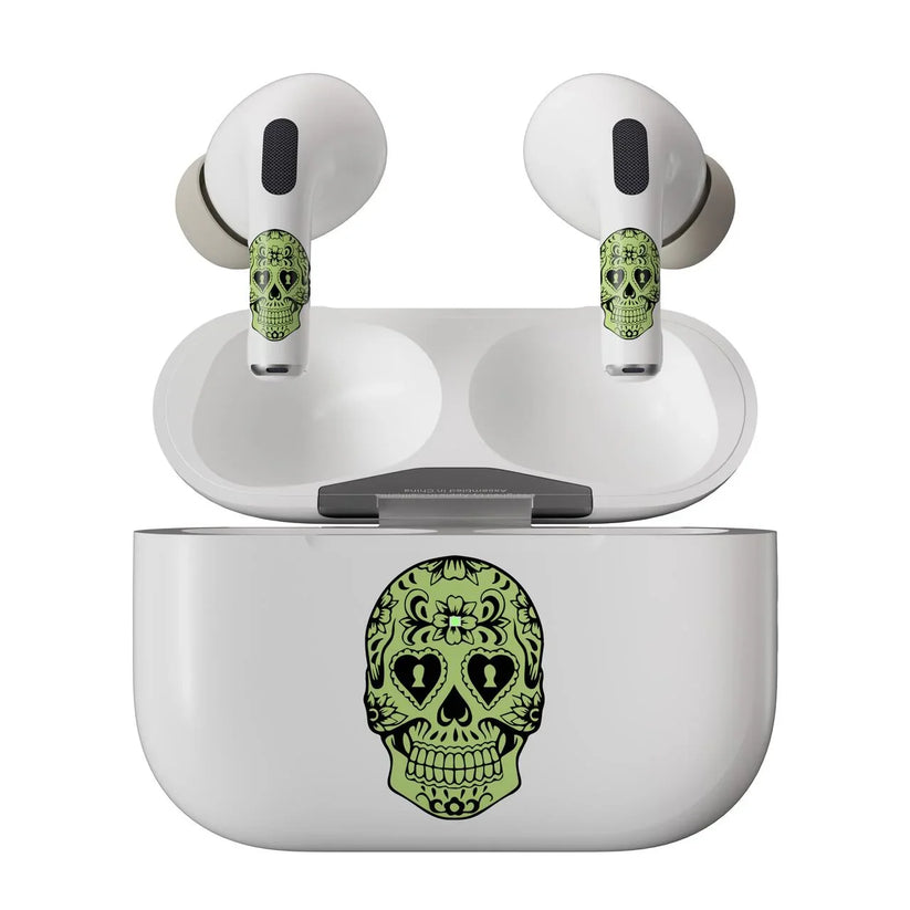 Skin NEXT ONE pentru AirPods Pro - Craniu fosforescent - iSTYLE MK
