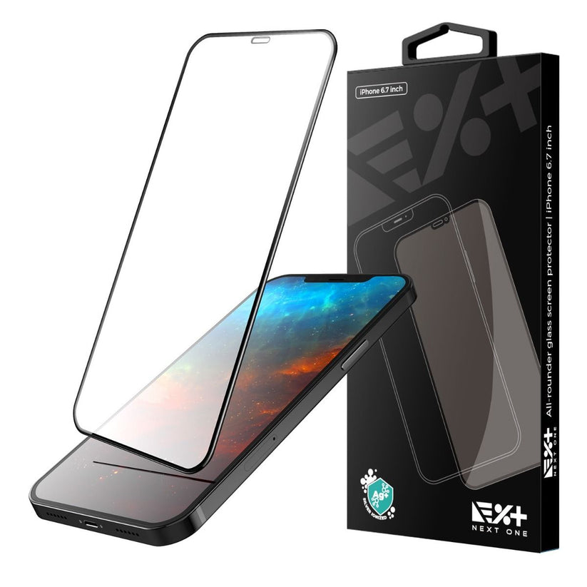 NEXT ONE заштитно стакло за iPhone 12 mini (од крај до крај)