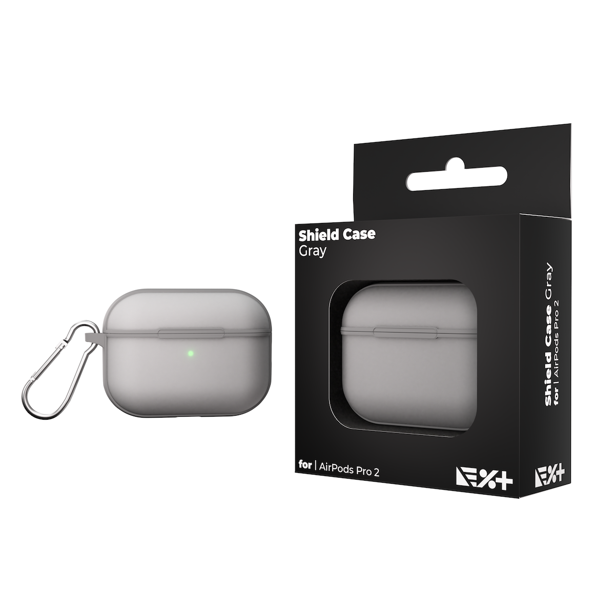 Husa de protectie NEXT ONE pentru AirPods Pro (gen. 2), TPU, Gri