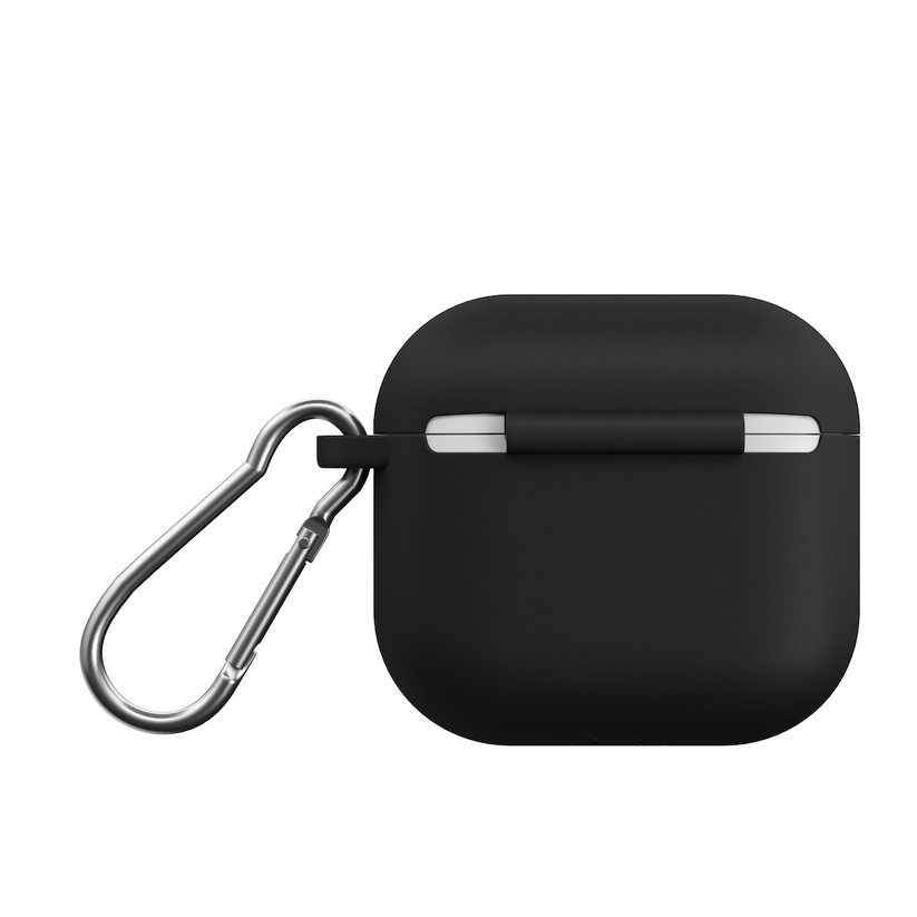 Husa de protectie NEXT ONE pentru AirPods 4, Silicon, Negru