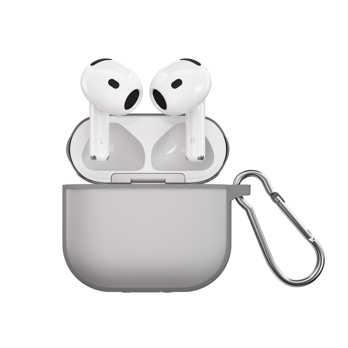 Husa de protectie NEXT ONE pentru AirPods 4, TPU, Gri