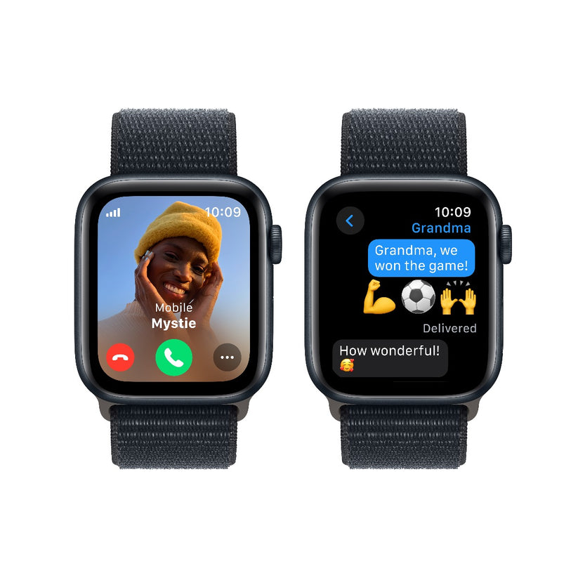Apple Watch SE2 v2 GPS 44mm Midnight Alu Case w Midnight Sport Loop