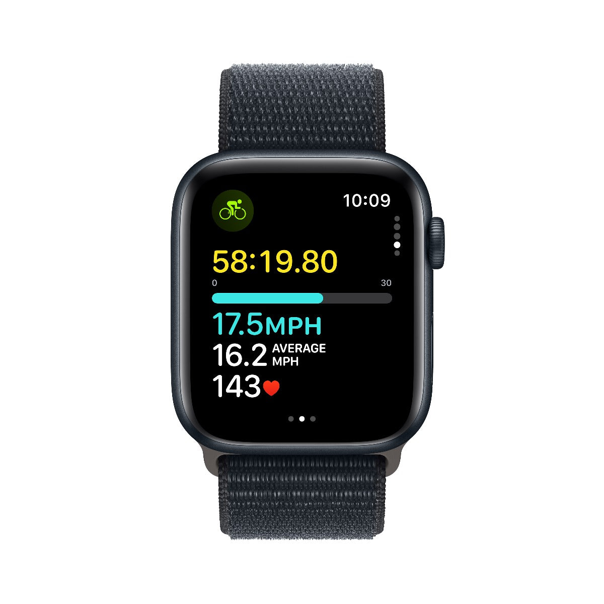 Apple Watch SE2 v2 GPS 44mm Midnight Alu Case w Midnight Sport Loop