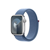 Apple Watch S9 GPS 41mm Silver Alu Case w Winter Blue Sport Loop