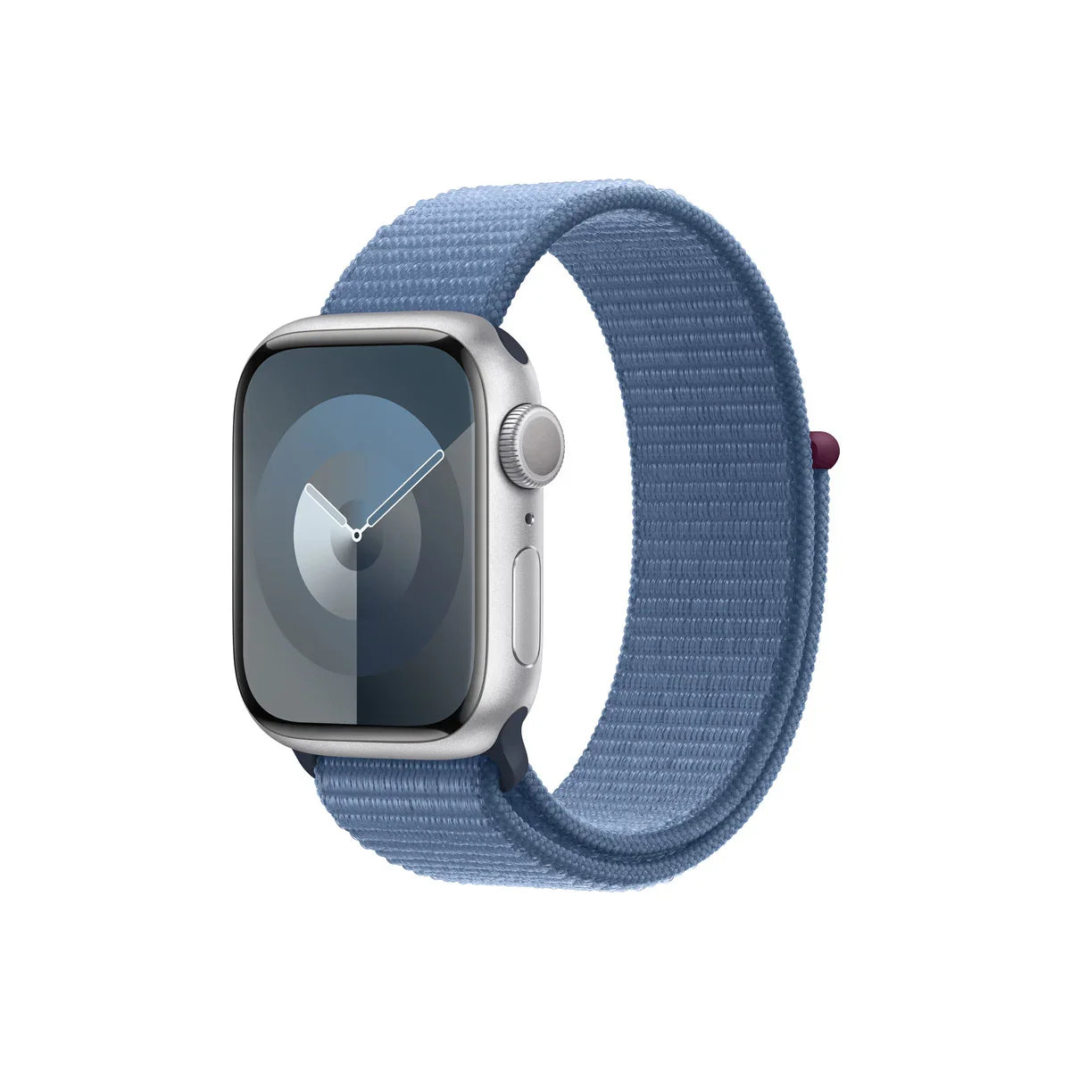 Apple Watch S9 GPS 41mm Silver Alu Case w Winter Blue Sport Loop