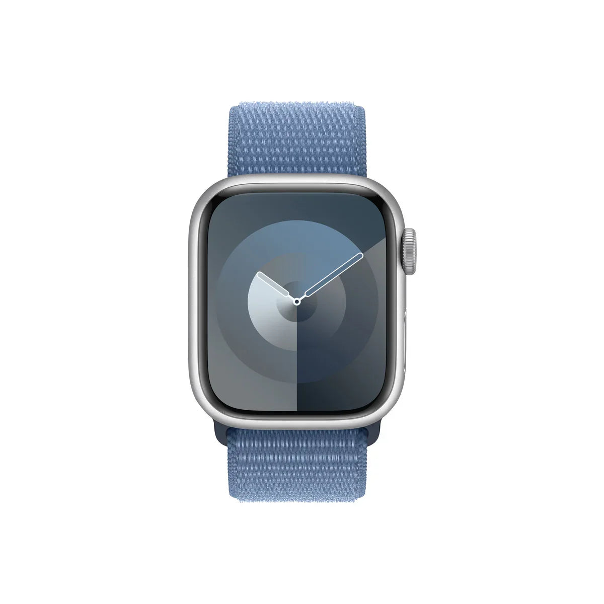 Apple Watch S9 GPS 41mm Silver Alu Case w Winter Blue Sport Loop