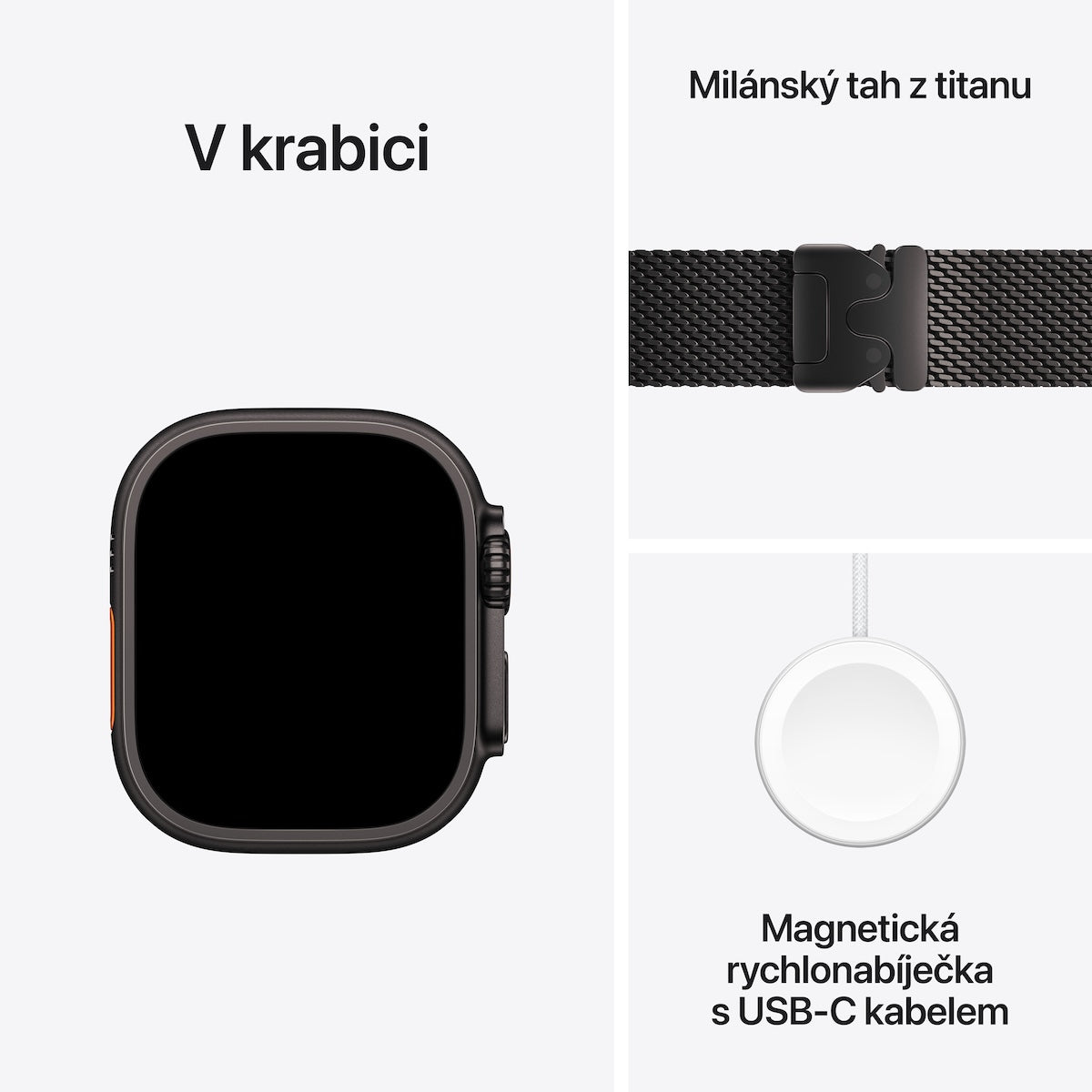 Apple Watch Ultra 2 GPS + Cellular 49mm Black Titanium Case with Black Titanium Milanese Loop - L
