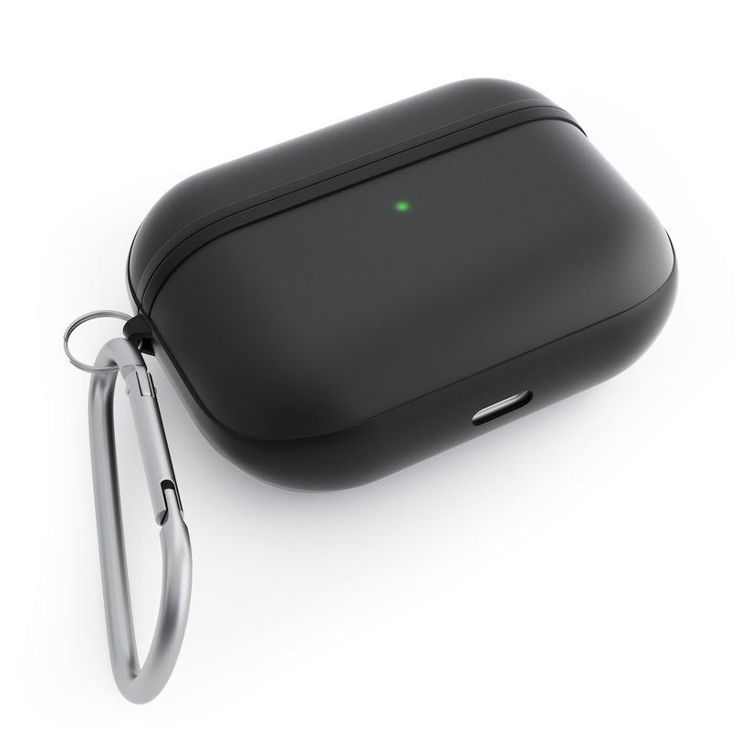 Husa de protectie NEXT ONE pentru AirPods Pro (gen. 2), TPU, Negru