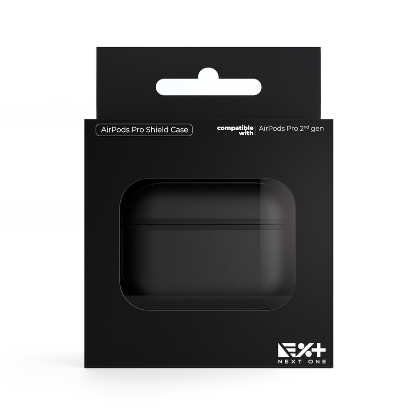 Husa de protectie NEXT ONE pentru AirPods Pro (gen. 2), TPU, Negru