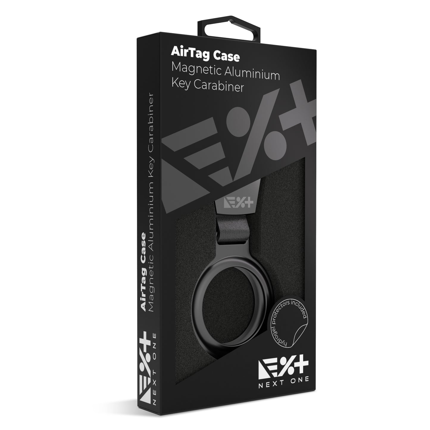 Next One AirTag Magnetic Aluminium Key Carabiner | Black