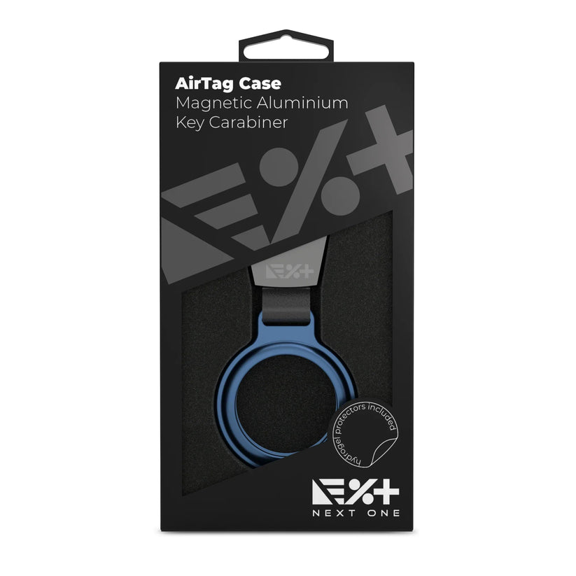 Next One AirTag Magnetic Aluminium Key Carabiner | Blue
