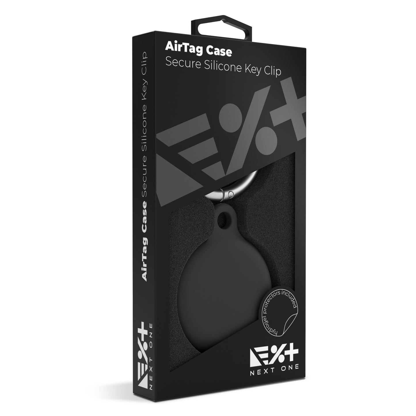 Next One AirTag Secure Silicone Key Clip | Black