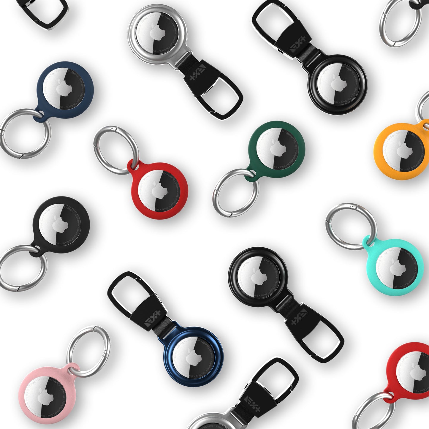 Next One AirTag Secure Silicone Key Clip | RED