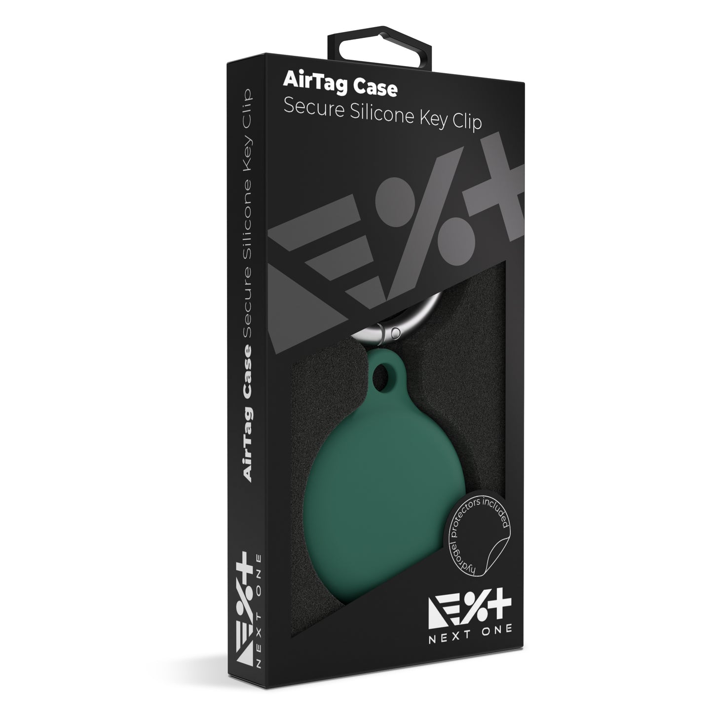 Next One AirTag Secure Silicone Key Clip | Leaf Green