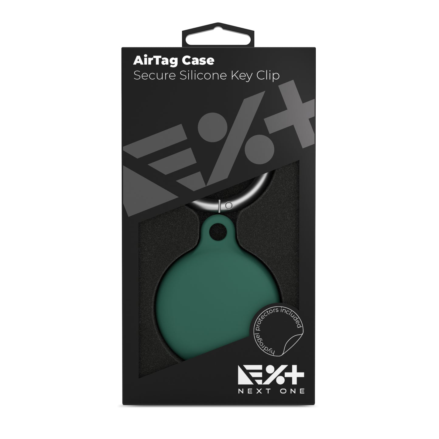 Next One AirTag Secure Silicone Key Clip | Leaf Green