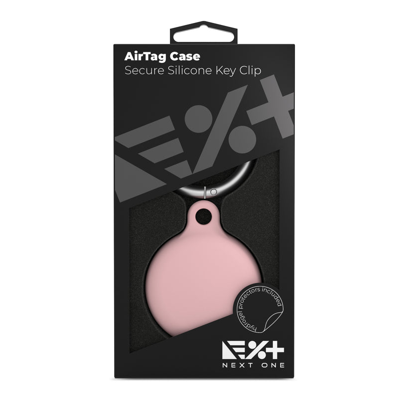 Next One AirTag Secure Silicone Key Clip | Ballet Pink