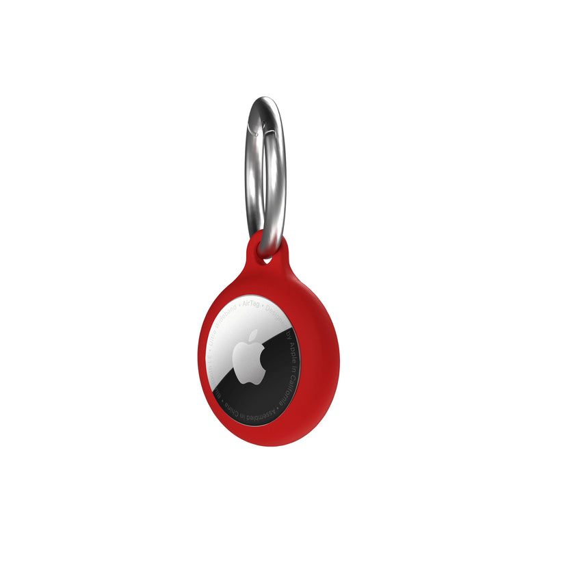 Next One AirTag Secure Silicone Key Clip | RED