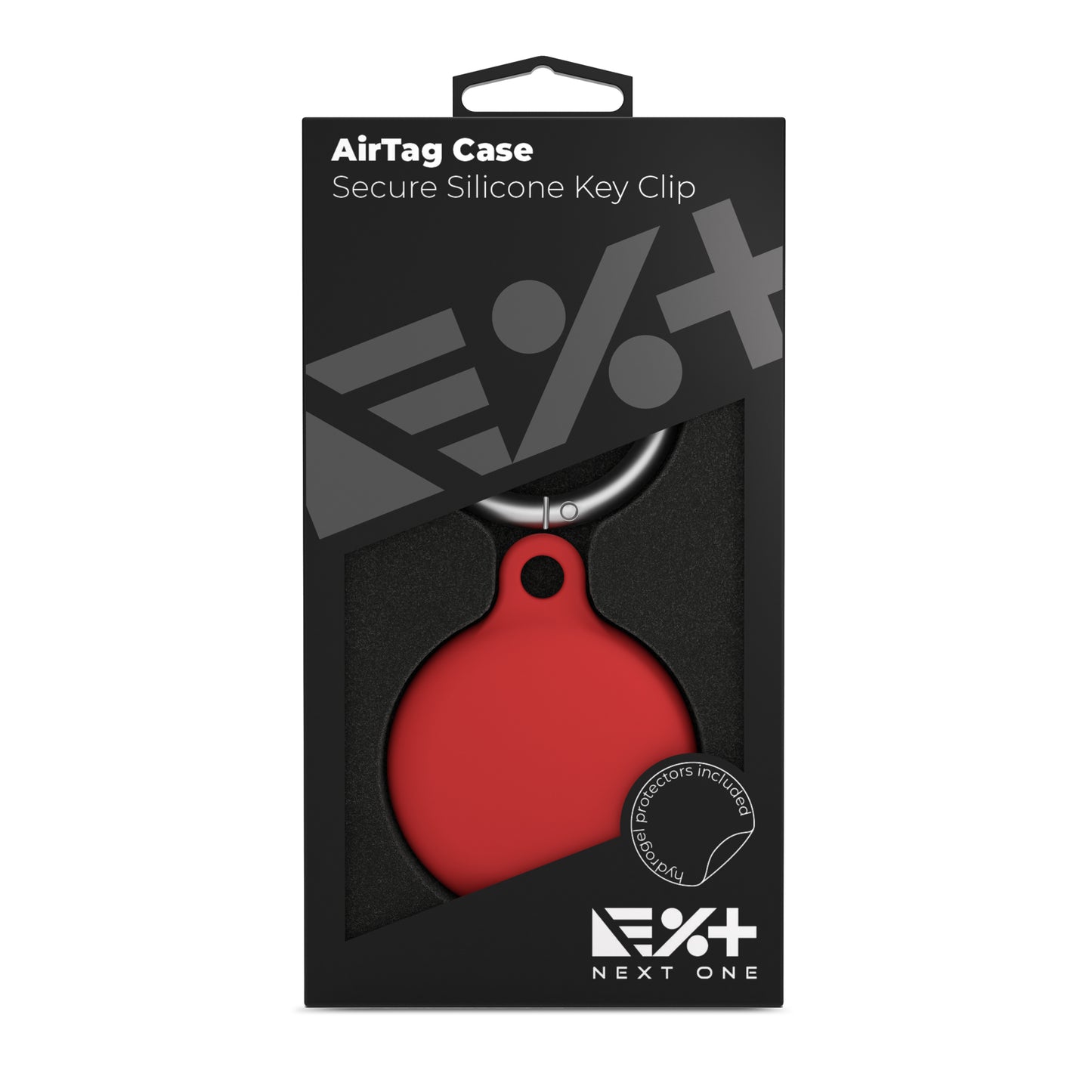 Next One AirTag Secure Silicone Key Clip | RED