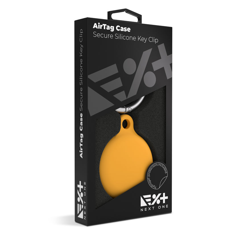 Next One AirTag Secure Silicone Key Clip | Orange
