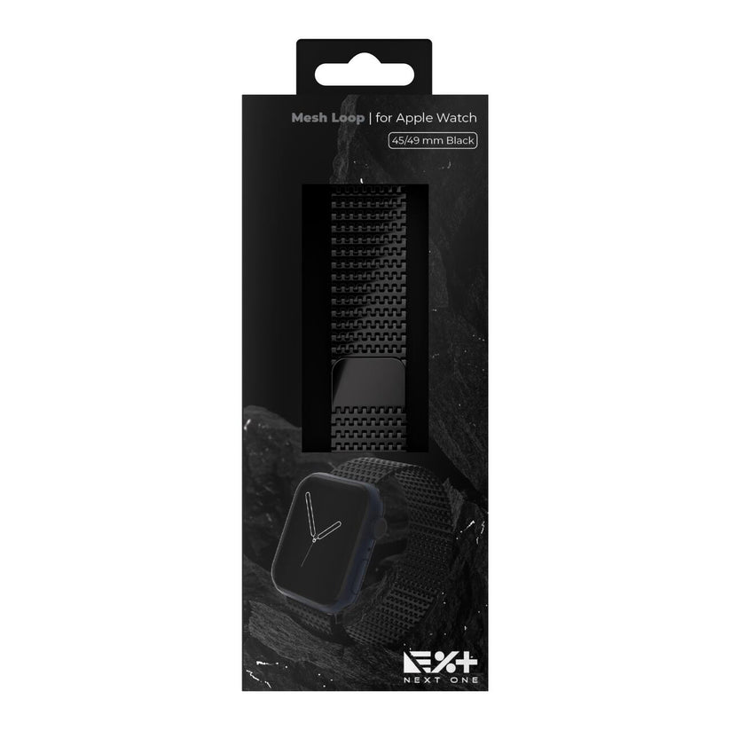 NEXT ONE MESH LOOP FOR APPLE WATCH 45/49MM BLACK