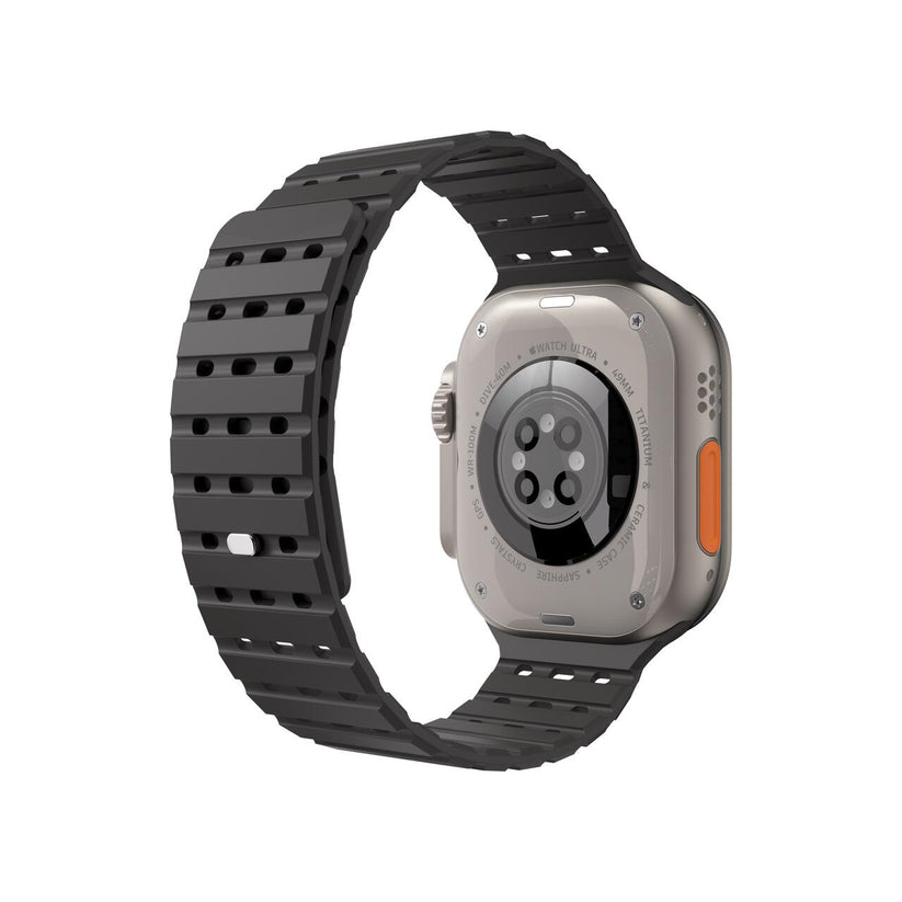 NEXT ONE ремче за Apple Watch 46/49 mm, Силикон, Црнa