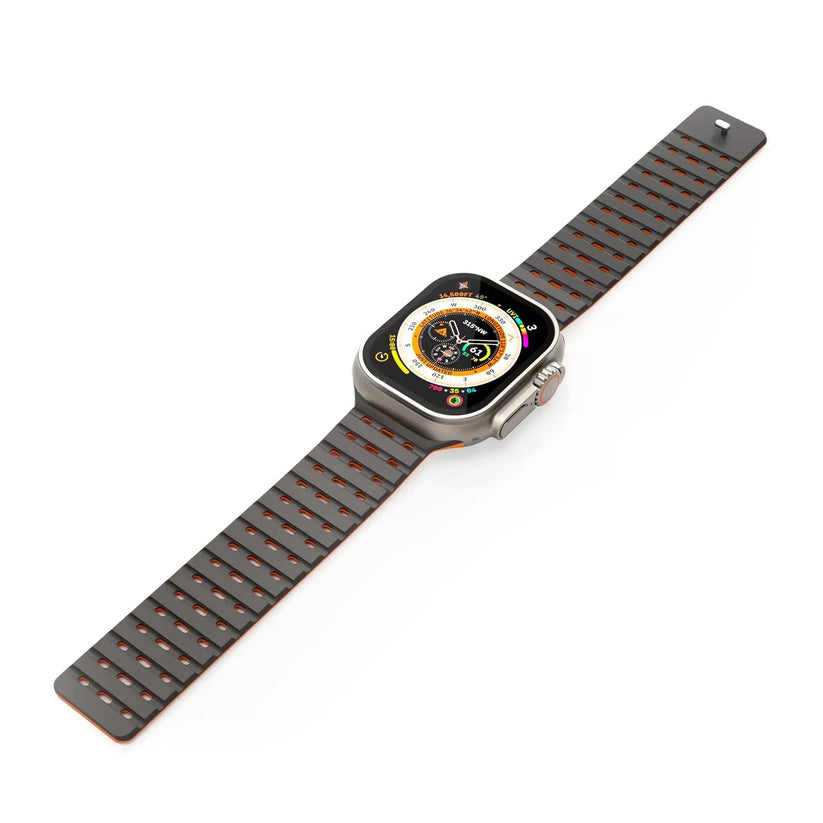 NEXT ONE ремче за APPLE WATCH 46/49MM Црно/Портокалова