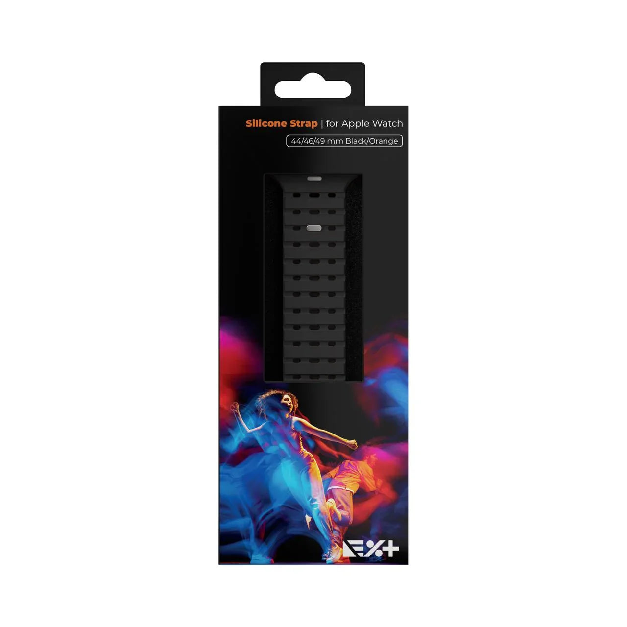 NEXT ONE ремче за APPLE WATCH 46/49MM Црно/Портокалова