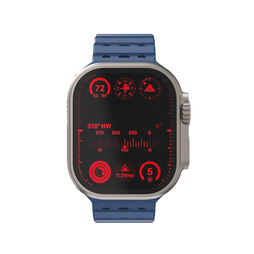 NEXT ONE ремче за Apple Watch 46/49 mm, Силикон, Сина