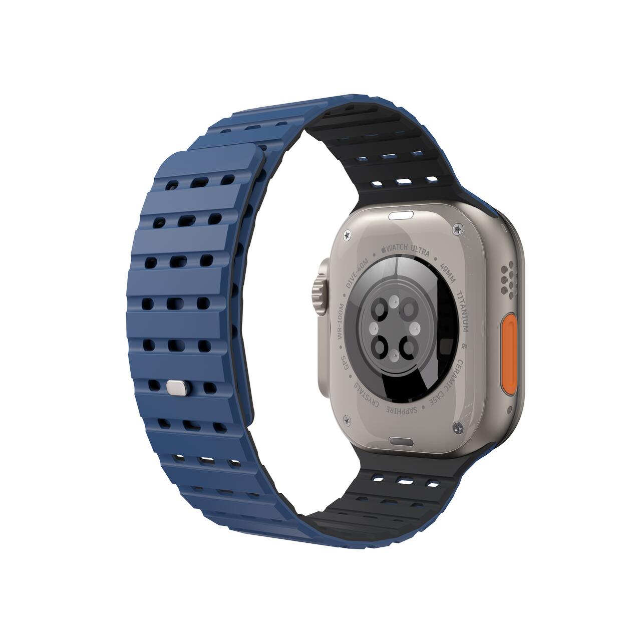 NEXT ONE ремче за Apple Watch 46/49 mm, Силикон, Сина