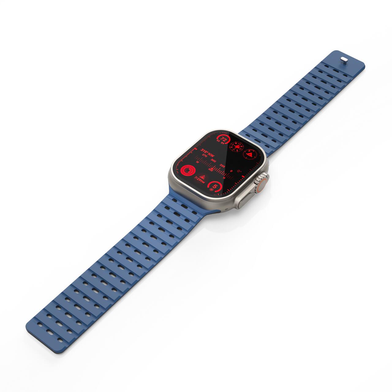 NEXT ONE ремче за Apple Watch 46/49 mm, Силикон, Сина