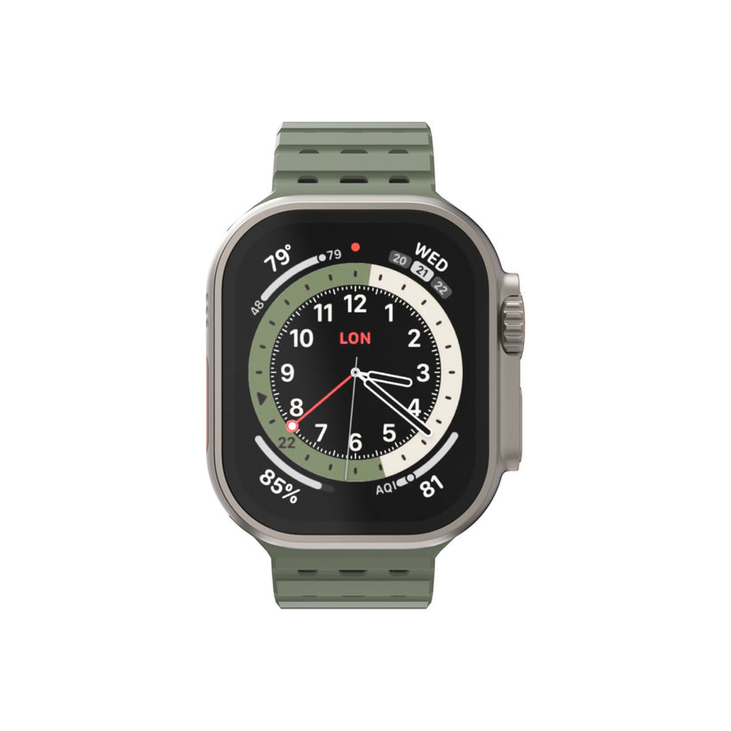 NEXT ONE ремче за Apple Watch 46/49 mm, силикон, Зелена