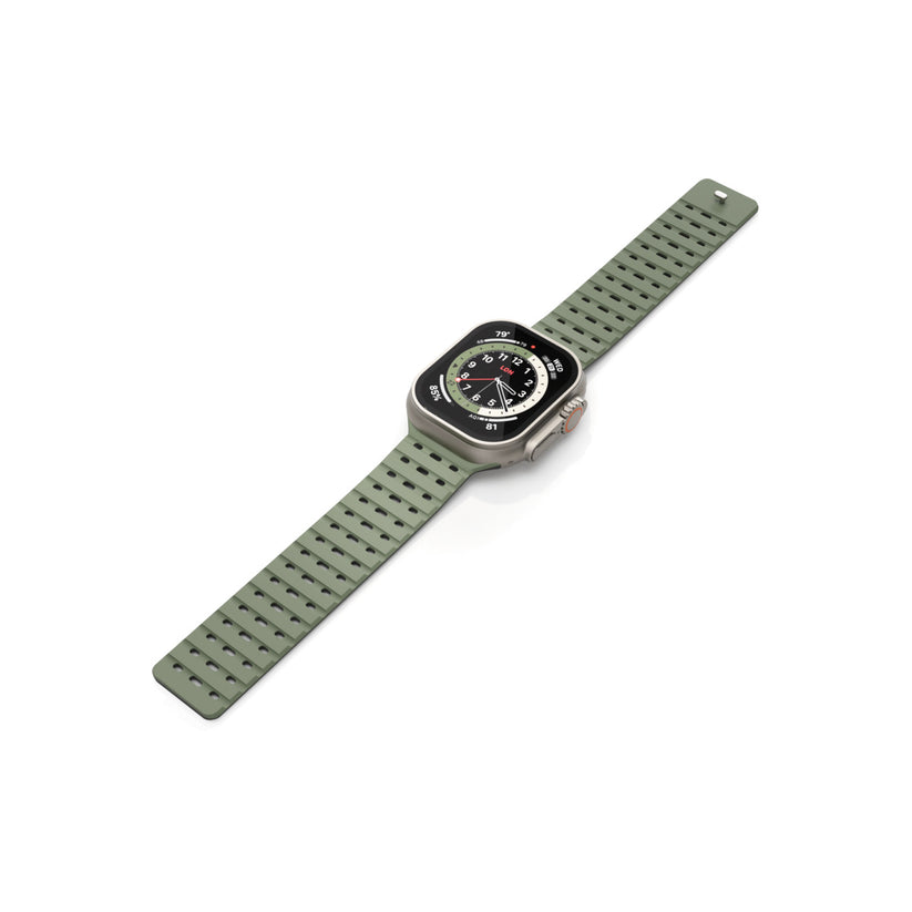 NEXT ONE ремче за Apple Watch 46/49 mm, силикон, Зелена