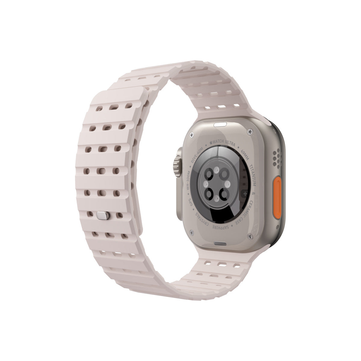 NEXT ONE ремче за Apple Watch 46/49 mm, силикон, Розово