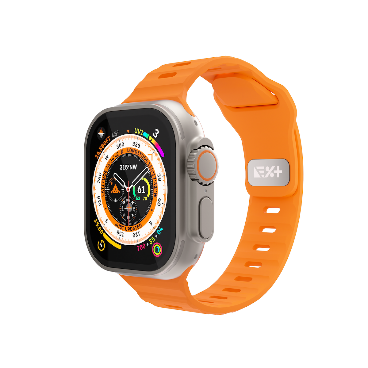 NEXT ONE SILICONE ACTIVE BAND FOR APPLE WATCH 44/46/49MM | ORANGE