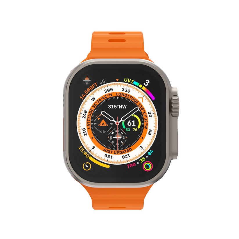NEXT ONE SILICONE ACTIVE BAND FOR APPLE WATCH 44/46/49MM | ORANGE